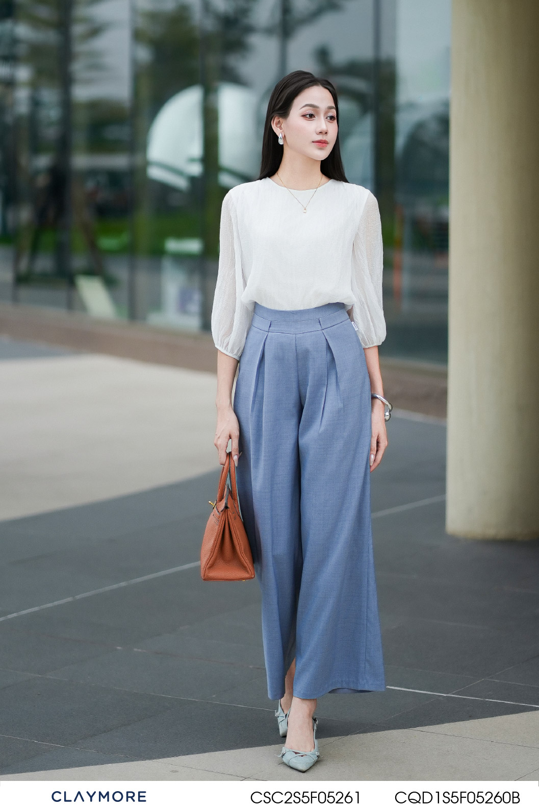 Áo tay bo xếp nhún