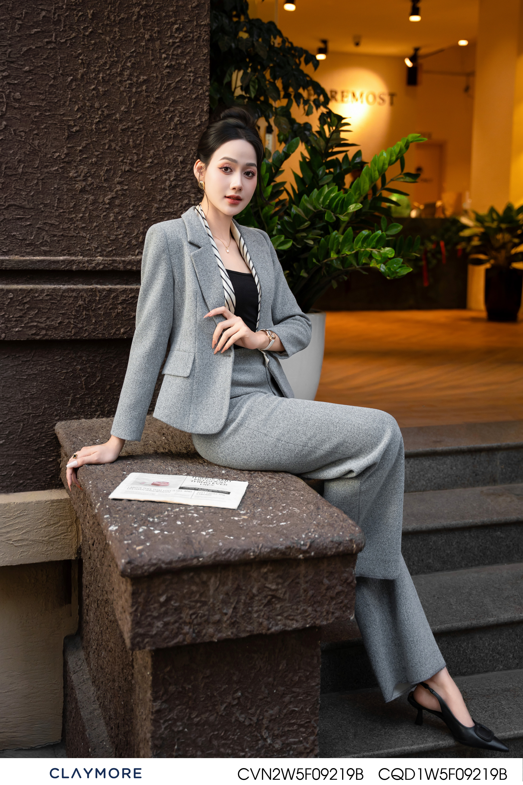 Áo vest cổ B bênh túi