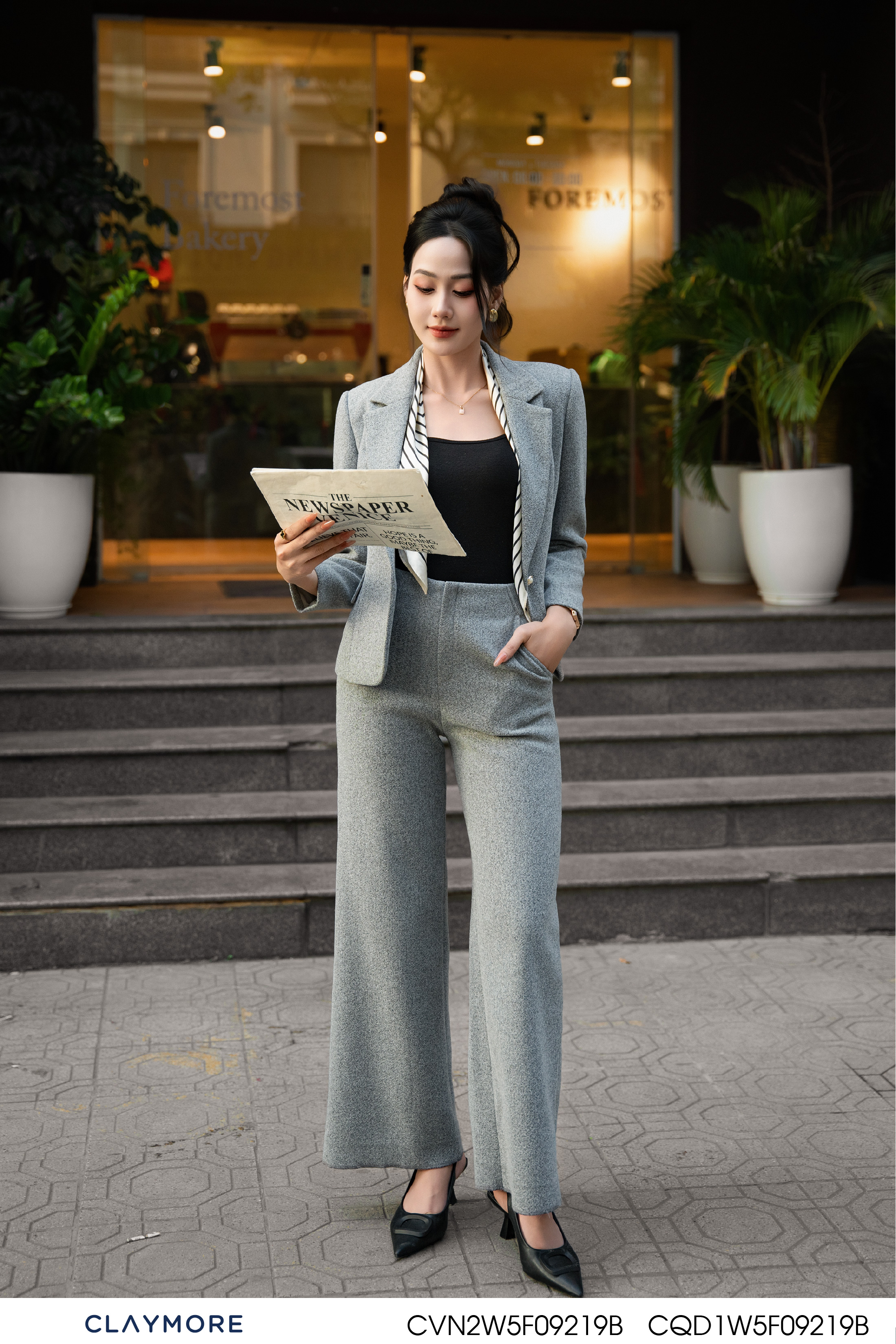 Áo vest cổ B bênh túi