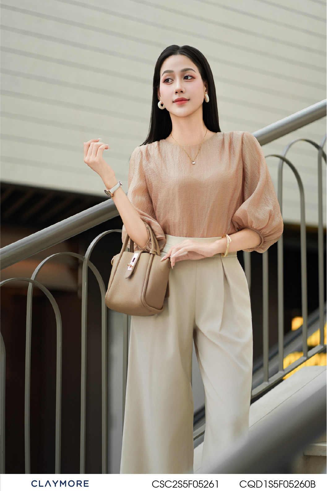 Quần suông ly úp