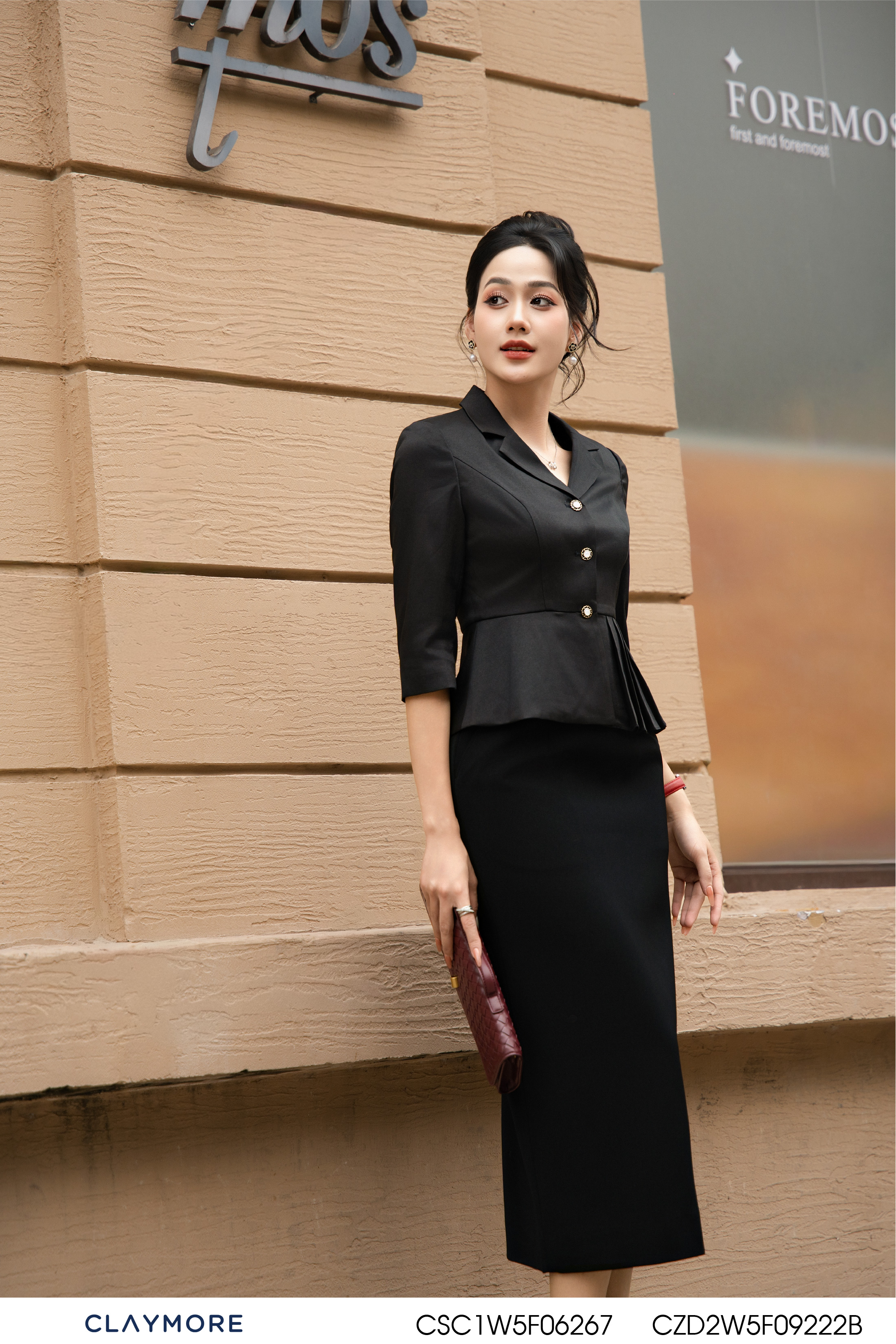 Vest xếp ly peplum