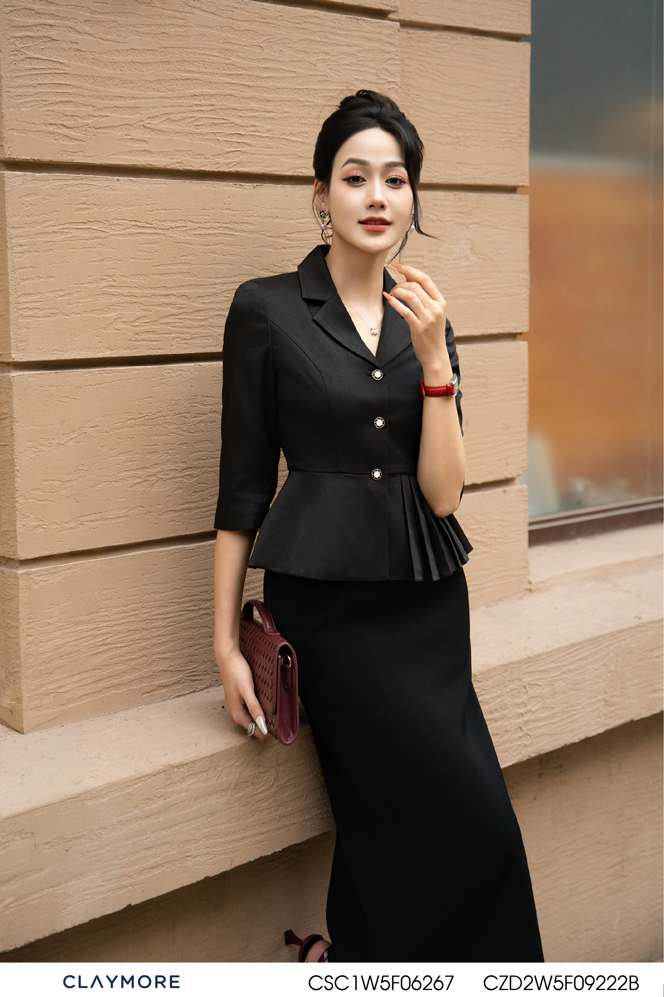 Vest xếp ly peplum