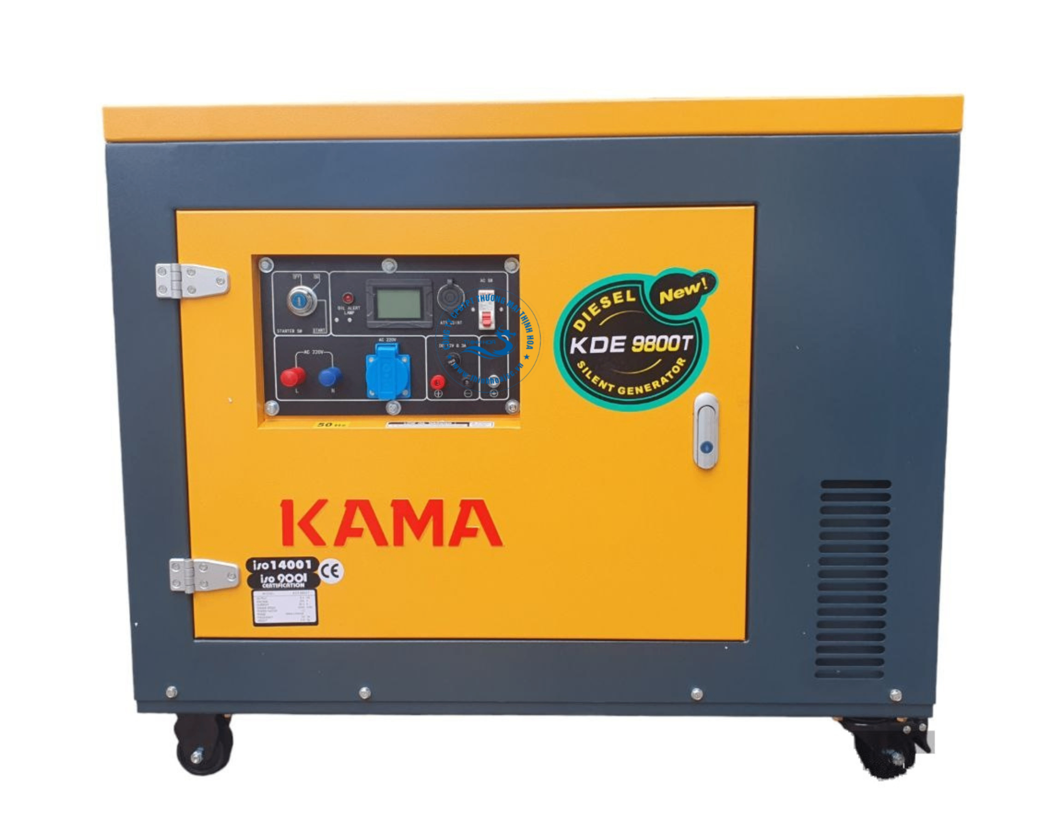 Máy Phát Điện KAMA 9800T – “Khung chống ồn – máy chạy êm đến mức đứng cạnh còn nghe điện thoại!”