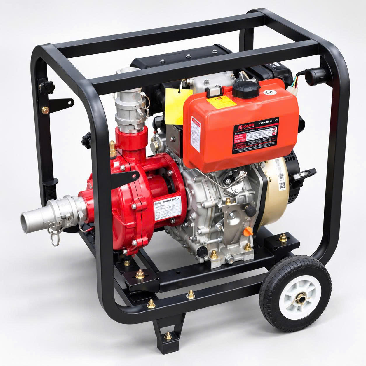 Máy Bơm Nước DIESEL KAMA KDP20THGE – Cột Áp 145M, Bơm Khỏe, Phù Hợp Địa Hình Cần Đẩy Cao