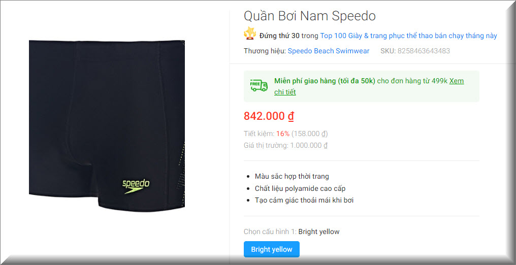 Quần bơi Speedo