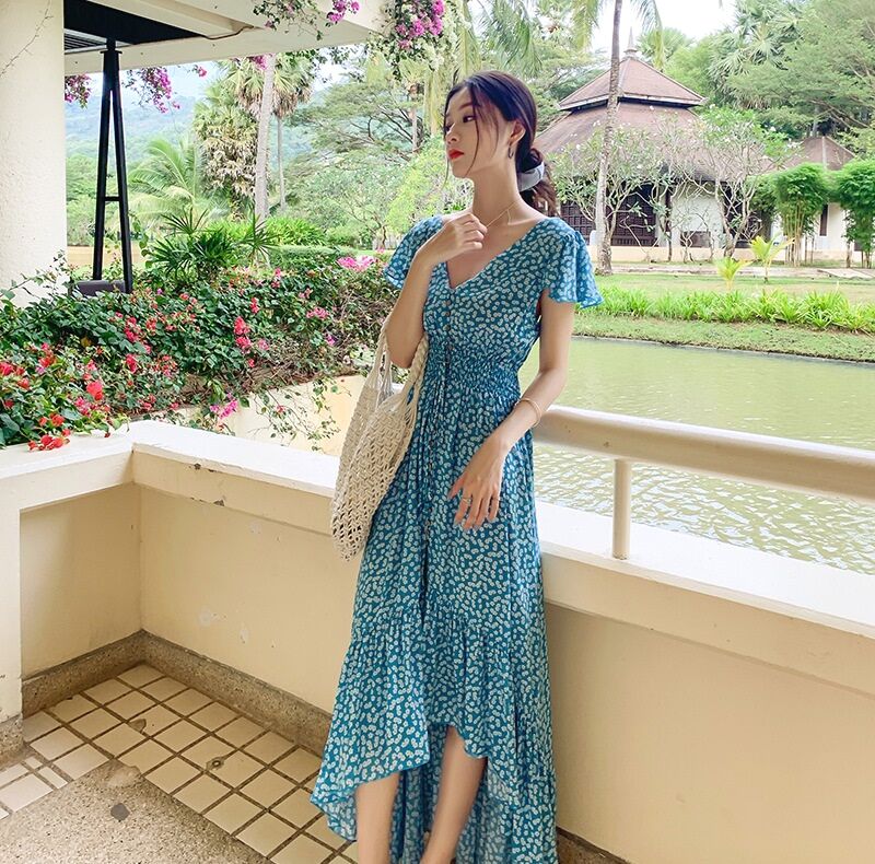 ĐẦM BẦU HÀN QUỐC] Váy bầu hai dây đi biển đi du lịch siêu xinh hàng nhập  khẩu loại 1 | Shopee Việt Nam
