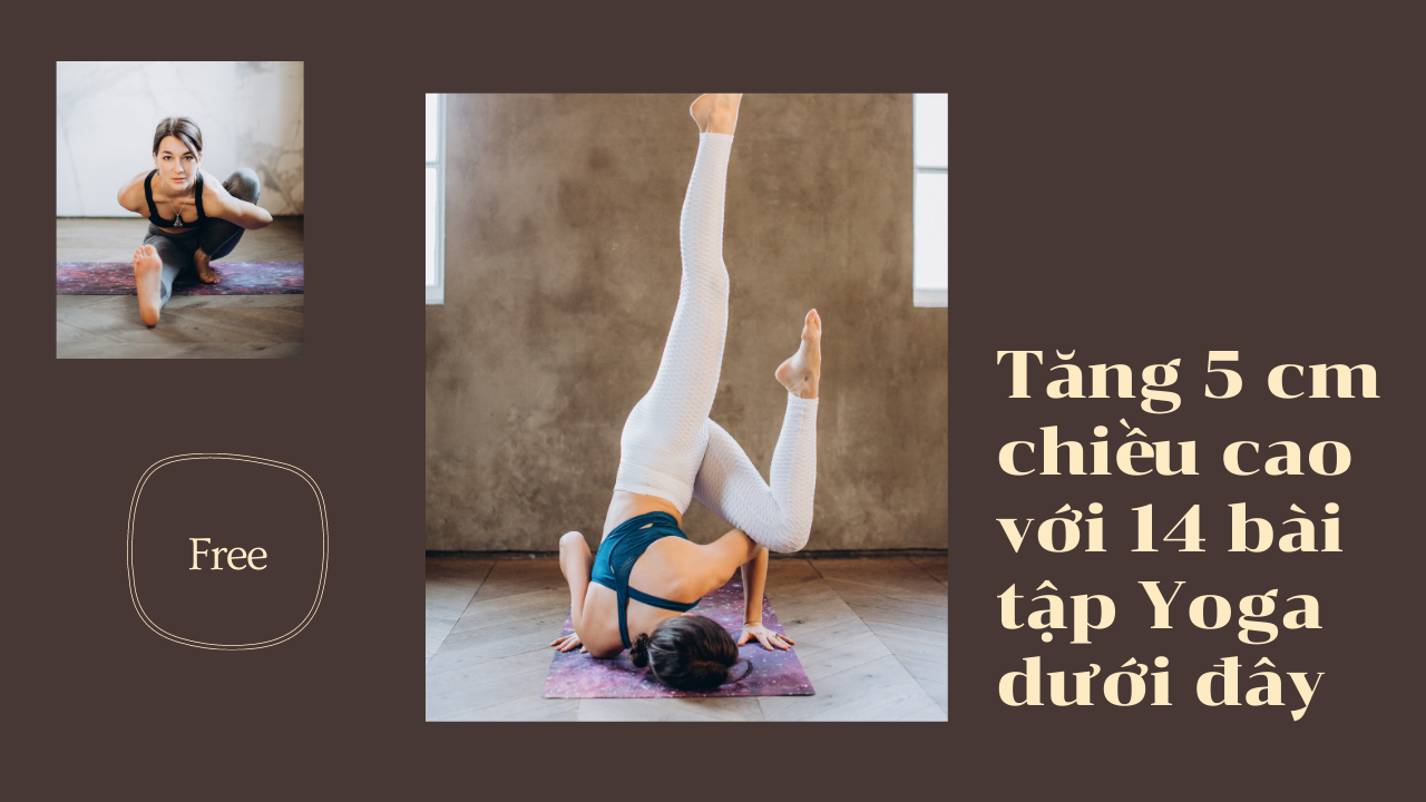 Tăng 5 cm chiều cao với 14 bài tập Yoga dưới dây