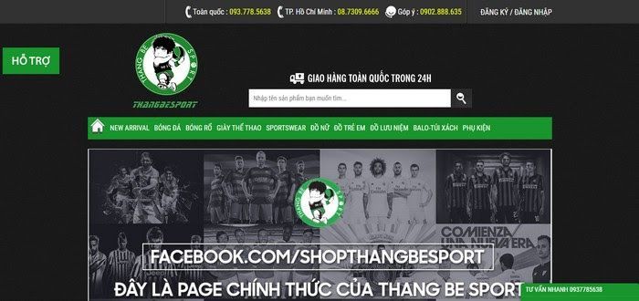 shop áo thể thao thangbesport