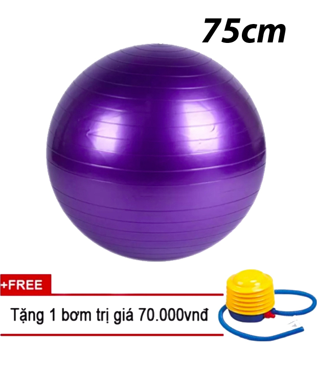 Bóng tập yoga trơn 75cm