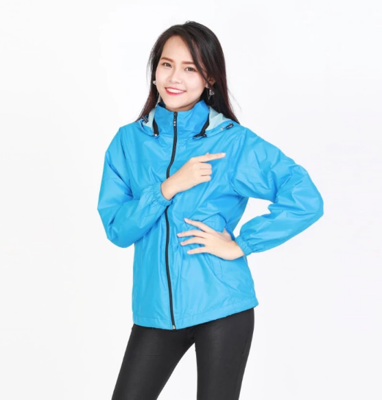 Áo khoác dù 2 lớp Unisex Sportslink (Xanh dương)