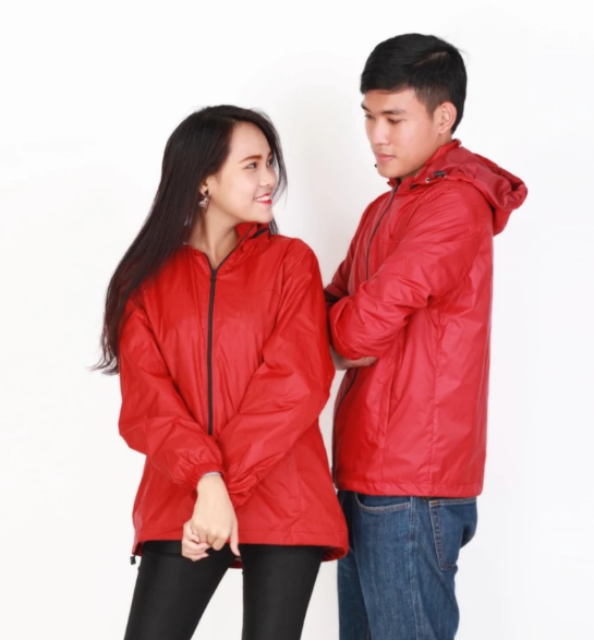 Áo khoác dù 2 lớp Unisex Sportslink (Đỏ)