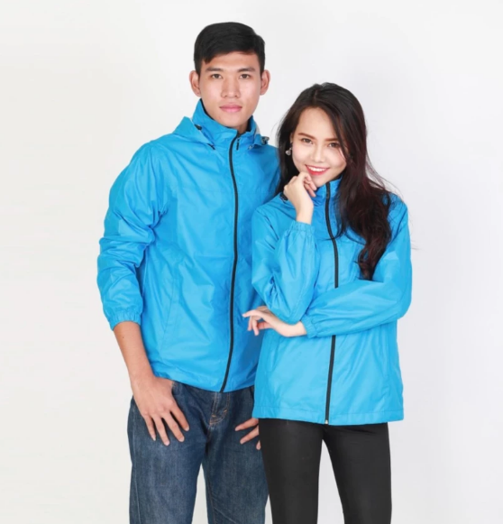 Áo khoác dù 2 lớp Unisex Sportslink (Xanh dương)