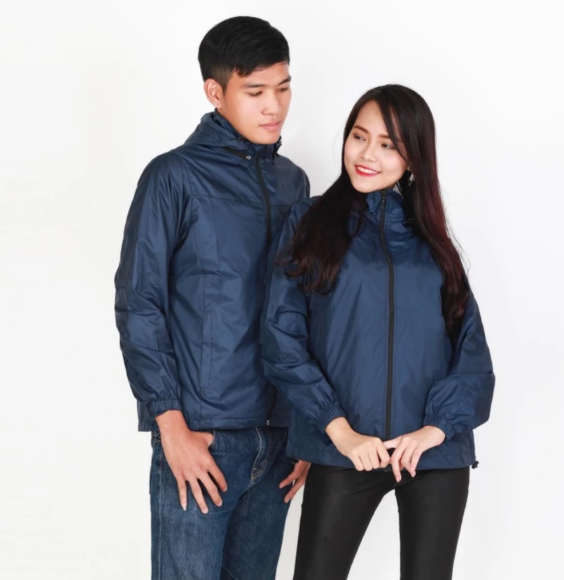 Áo khoác dù 2 lớp Unisex Sportslink (Xanh đen)