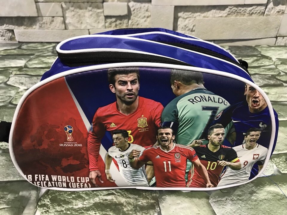 Túi đựng giày thể thao 2 ngăn 3D World Cup 2018