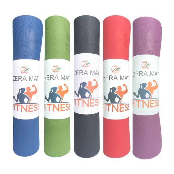 Thảm tập yoga Fitness Zera TPE 1 lớp 8mm