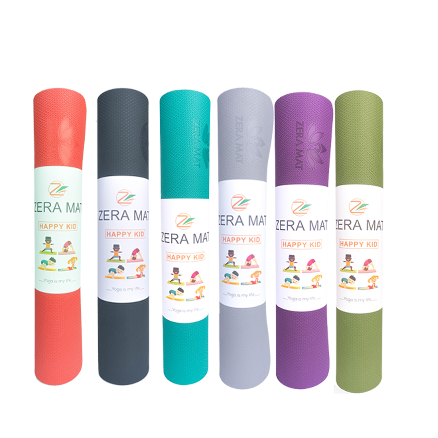 Thảm tập yoga trẻ em Happy Kid Zera TPE 2 lớp 6mm