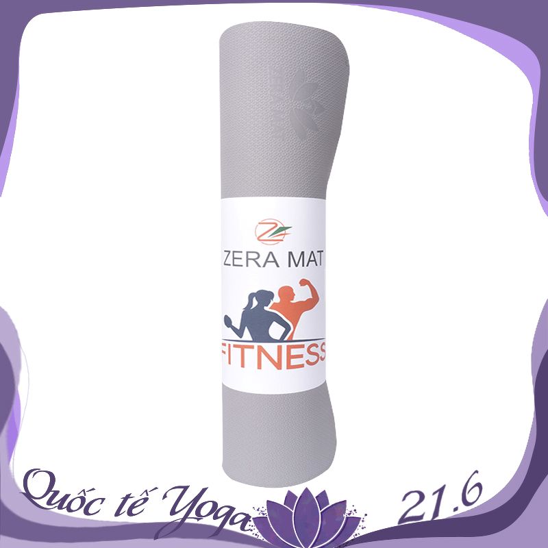 Thảm tập yoga Fitness Zera TPE 2 lớp 8mm