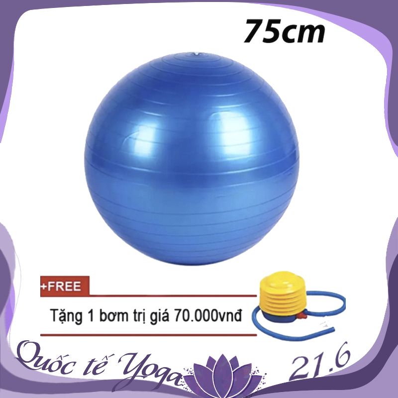 Bóng tập yoga trơn 75cm