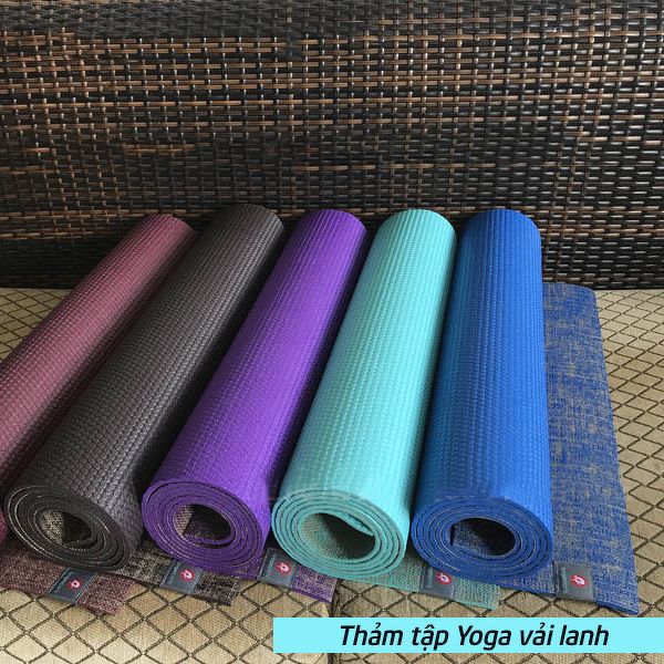 Thảm tập yoga Vải Đay iYoga Yogalink cao cấp 5mm