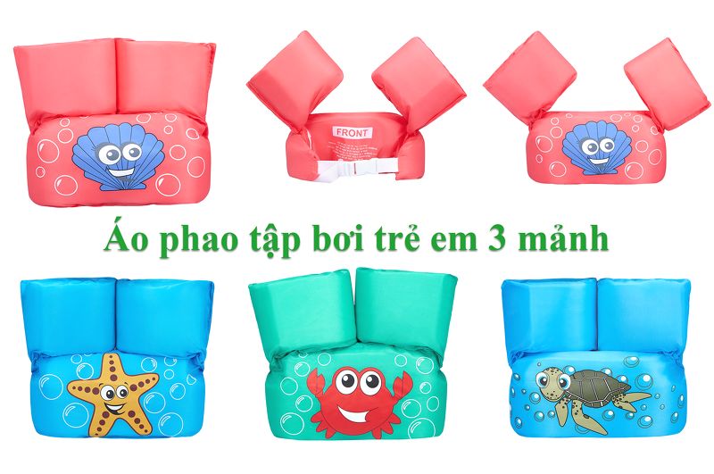 Áo phao tập bơi trẻ em 3 mảnh