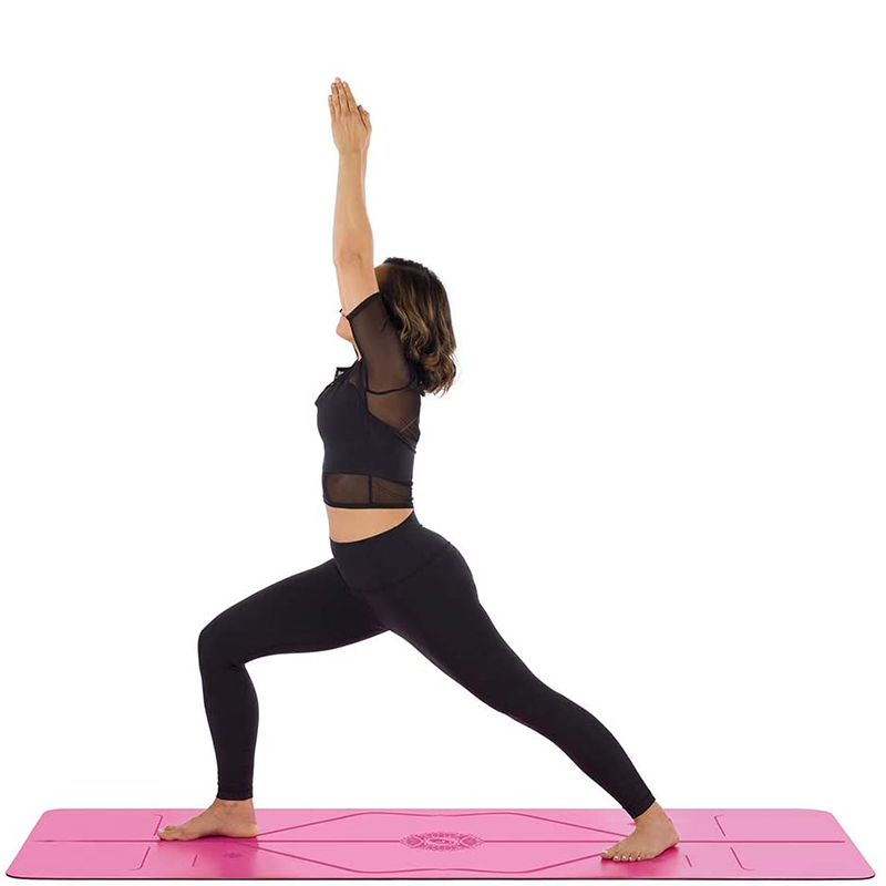 Thảm tập yoga định tuyến cao su tự nhiên Liforme Gratitude Mat 4.2mm