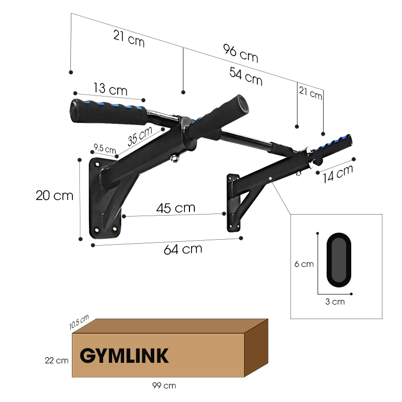 Xà đơn treo tường đa năng Gymlink GLS1007