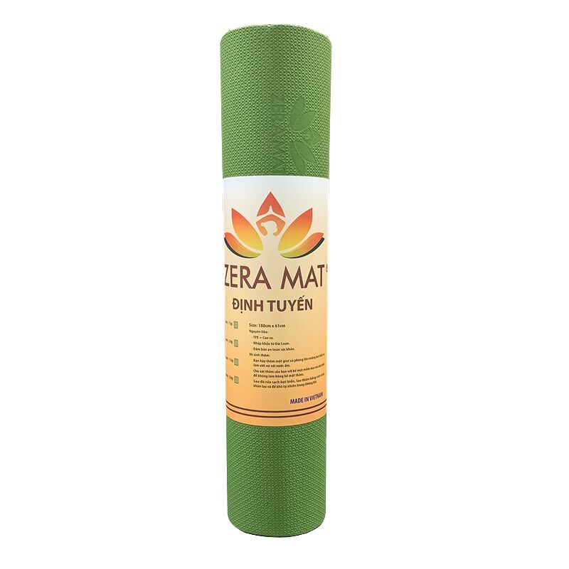 Thảm tập Yoga định tuyến Zera TPE 2 lớp 6mm