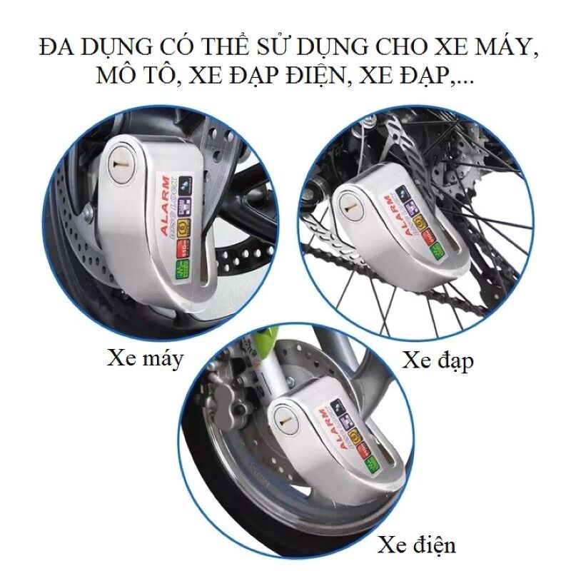 Ổ khoá đĩa cảm biến xe đạp, xe máy (Chống cắt) Goinglink ALARM Disclock