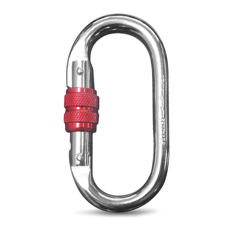 Móc treo khóa chữ D đa năng carabiner dùng treo võng yoga - đi leo núi