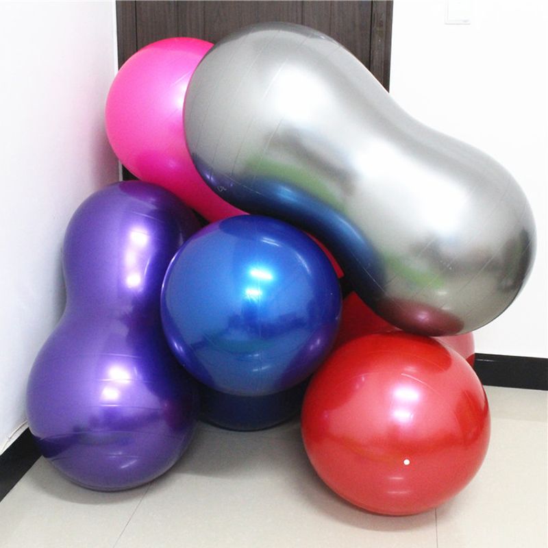 Bóng tập thể dục - tập yoga hình hạt đậu phộng Papapa Ball 50cm