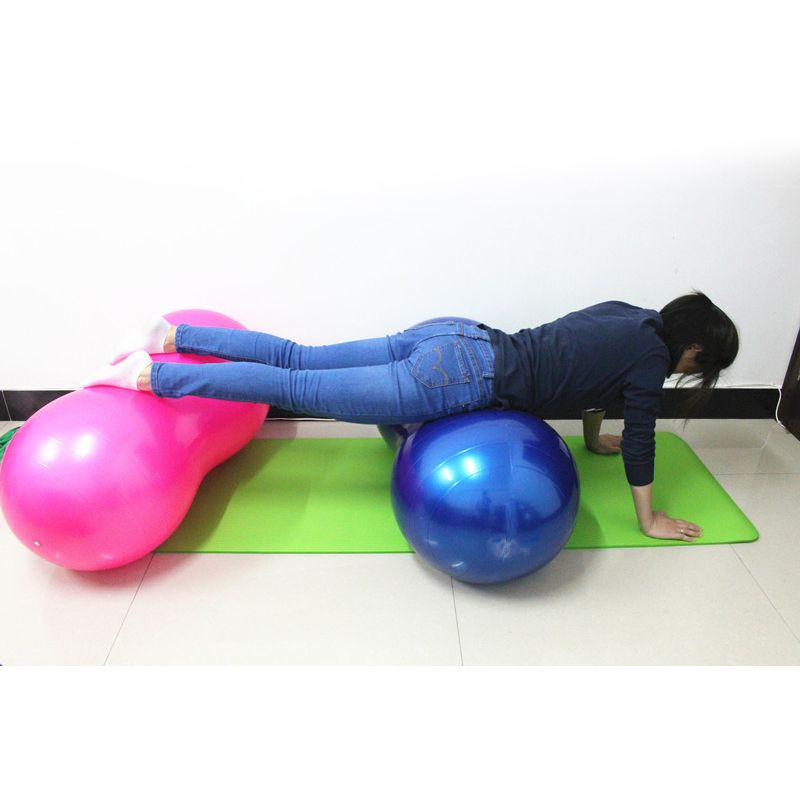 Bóng tập thể dục - tập yoga hình hạt đậu phộng Papapa Ball 50cm