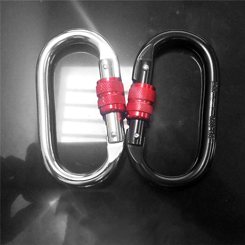 Móc treo khóa chữ D đa năng carabiner dùng treo võng yoga - đi leo núi