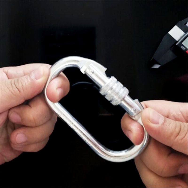 Móc treo khóa chữ D đa năng carabiner dùng treo võng yoga - đi leo núi