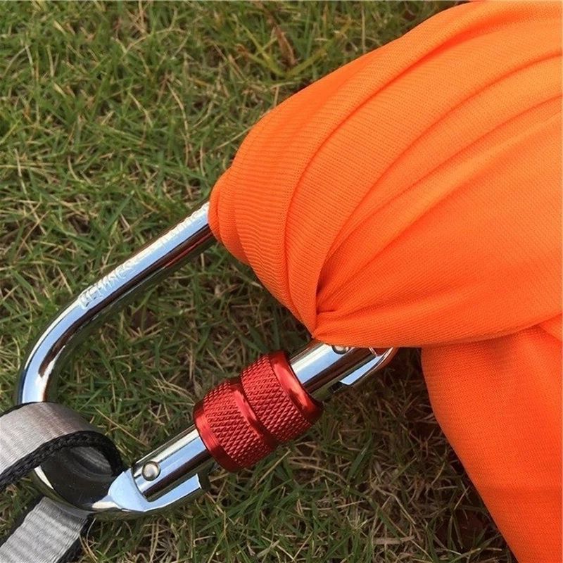 Móc treo khóa chữ D đa năng carabiner dùng treo võng yoga - đi leo núi