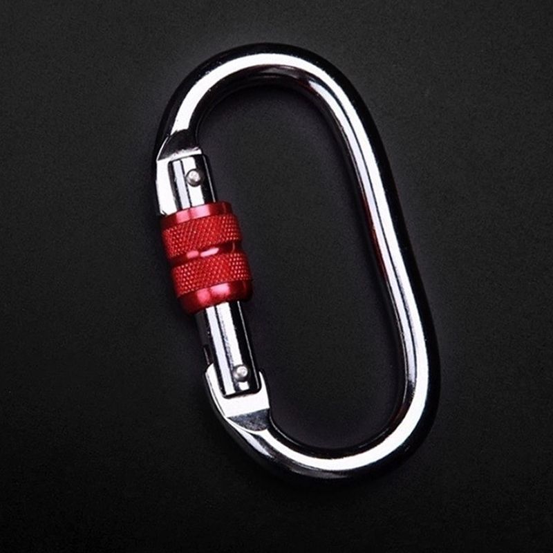 Móc treo khóa chữ D đa năng carabiner dùng treo võng yoga - đi leo núi