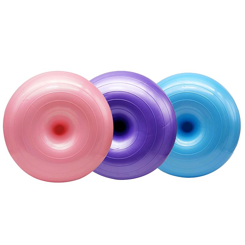 Bóng tập yoga hình bánh Donut 55cm (Loại Trơn)