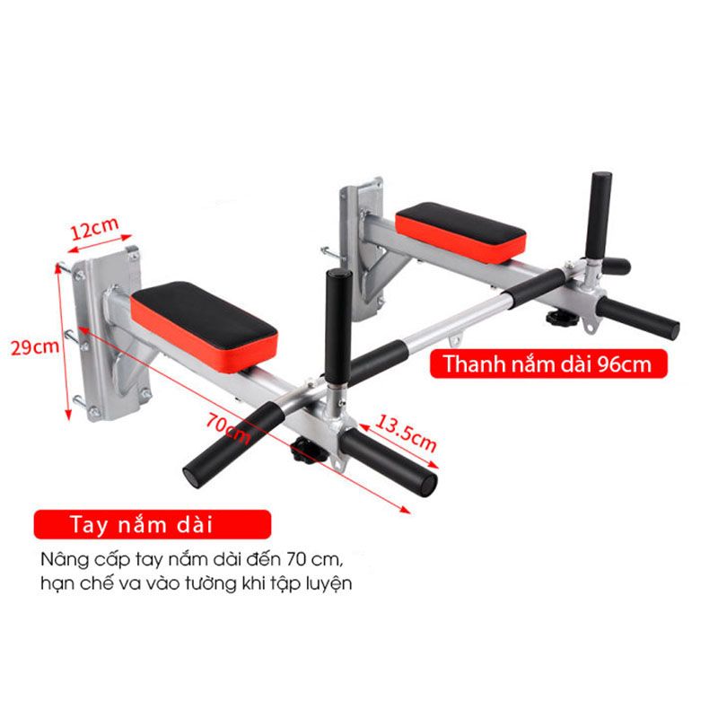 Xà đơn treo tường đa năng cải tiến, kèm móc treo bao cát Gymlink GLS1008