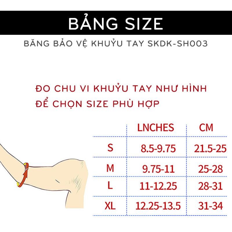 Băng bảo vệ khuỷu tay SKDK-SH003 (1 chiếc)