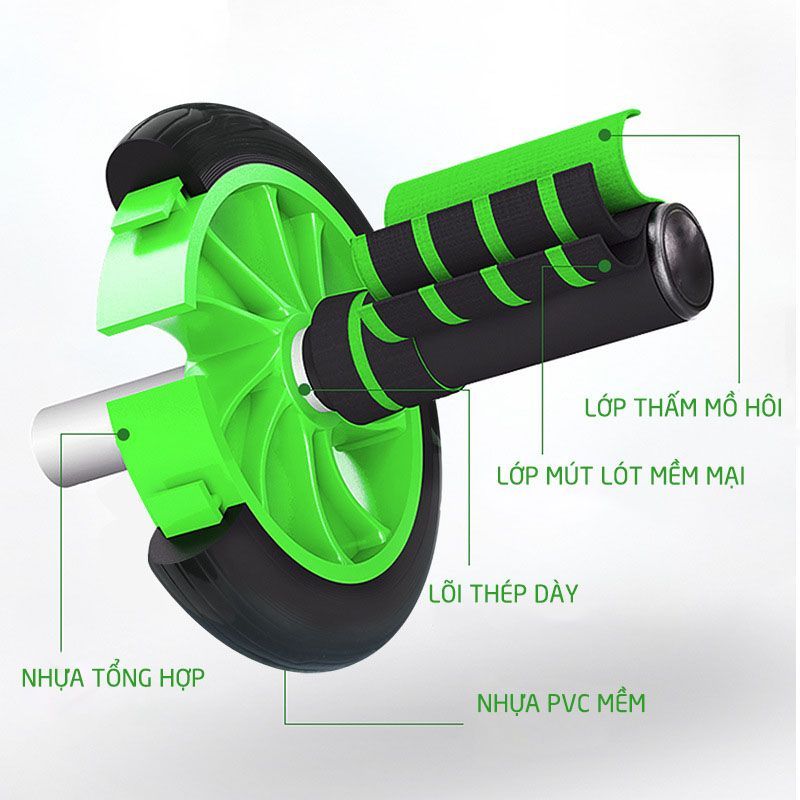 Con lăn tập bụng 3 bánh xe AB Wheel Gymlink SK059