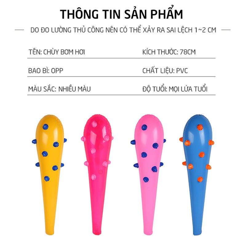 Đồ chơi bãi biển, hồ bơi Chiếc Chuỳ 78cm (nhiều màu)