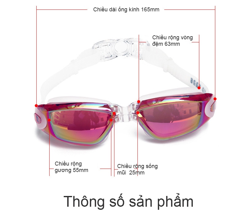 Kính bơi tráng gương chống nước XINHANG XH7000