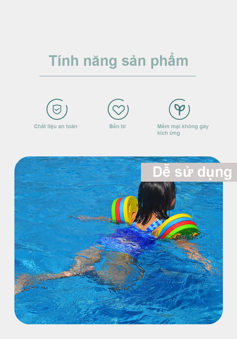 Vòng phao đeo tay xốp Eva hình tròn FGX6195 (Cặp)