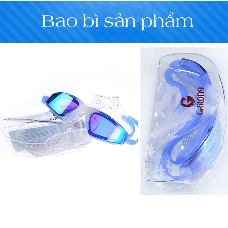 Kính bơi người lớn tráng gương, phối màu độc đáo MS-823