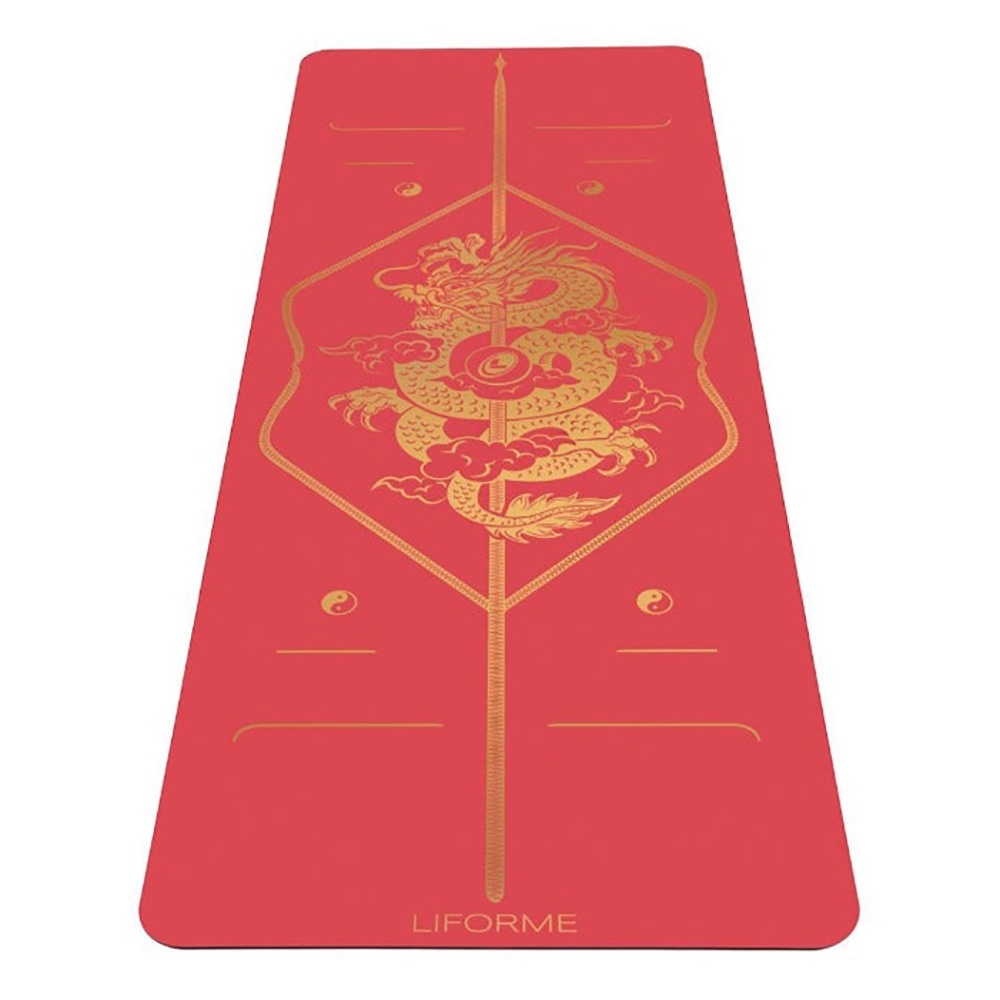 Thảm yoga định tuyến cao su tự nhiên Liforme Dragon 4.2mm