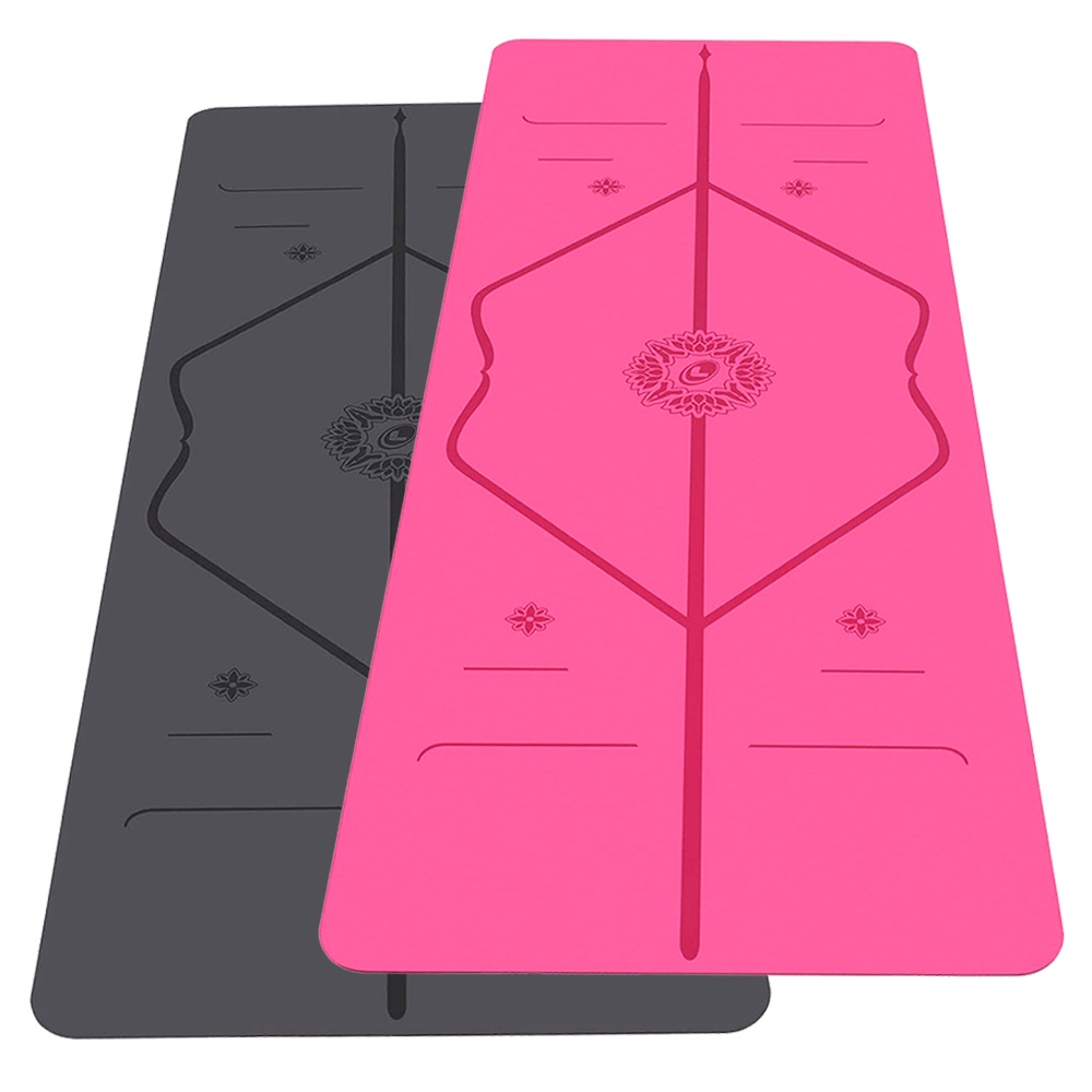 Thảm tập yoga định tuyến cao su tự nhiên Liforme Gratitude Mat 4.2mm