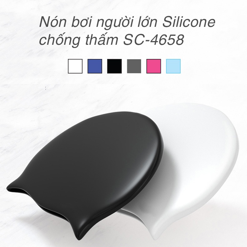 Nón bơi người lớn Silicone chống thấm SC-4658