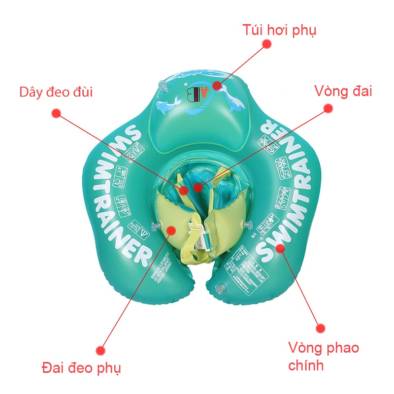 Phao bơi chống lật an toàn cho bé ABC ABCPQ4