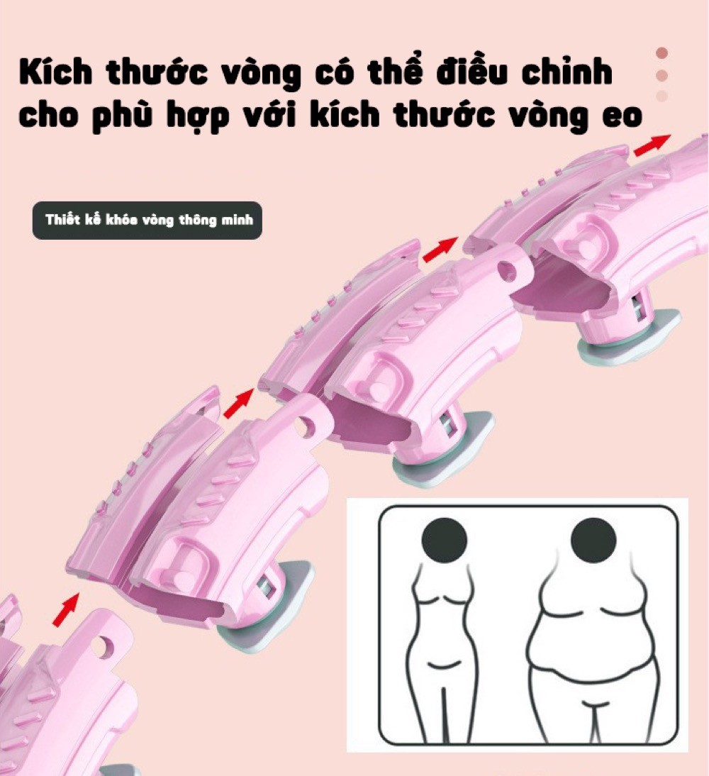 Vòng lắc eo thông minh massage giảm mỡ QH-010