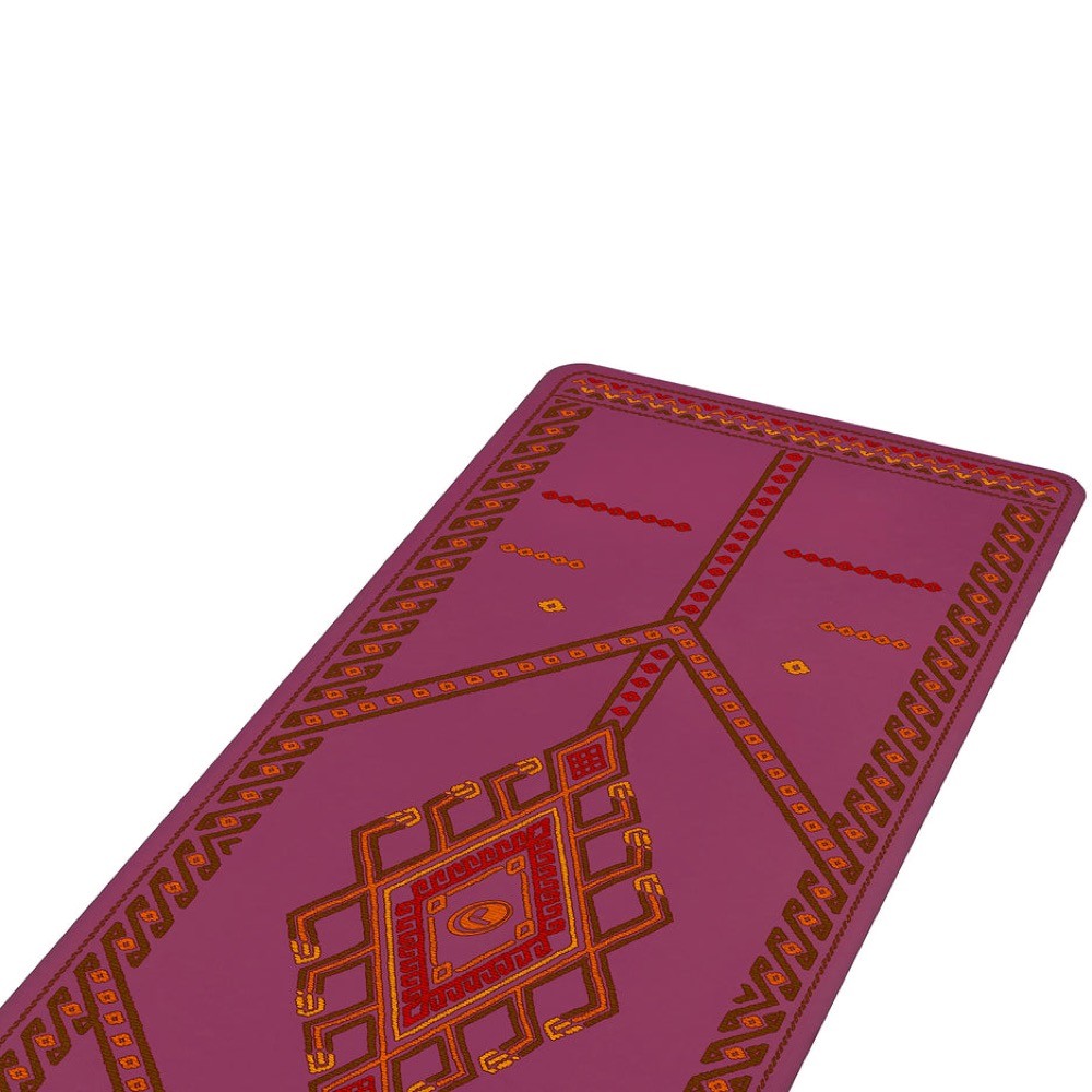 Thảm yoga định tuyến cao su tự nhiên Liforme Majestic Carpet 4.2mm - Maroon