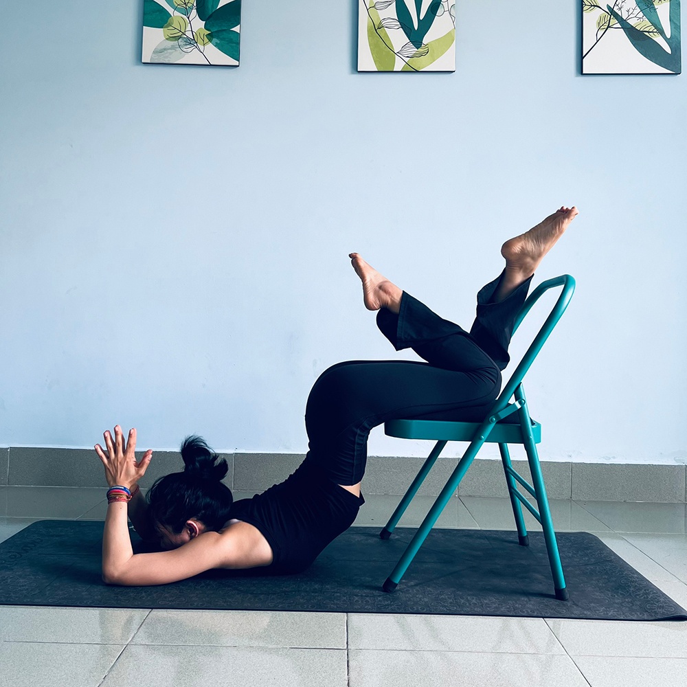 Ghế tập yoga đa năng Yoga Chair NA - Sắt dày, sơn nhám tĩnh điện